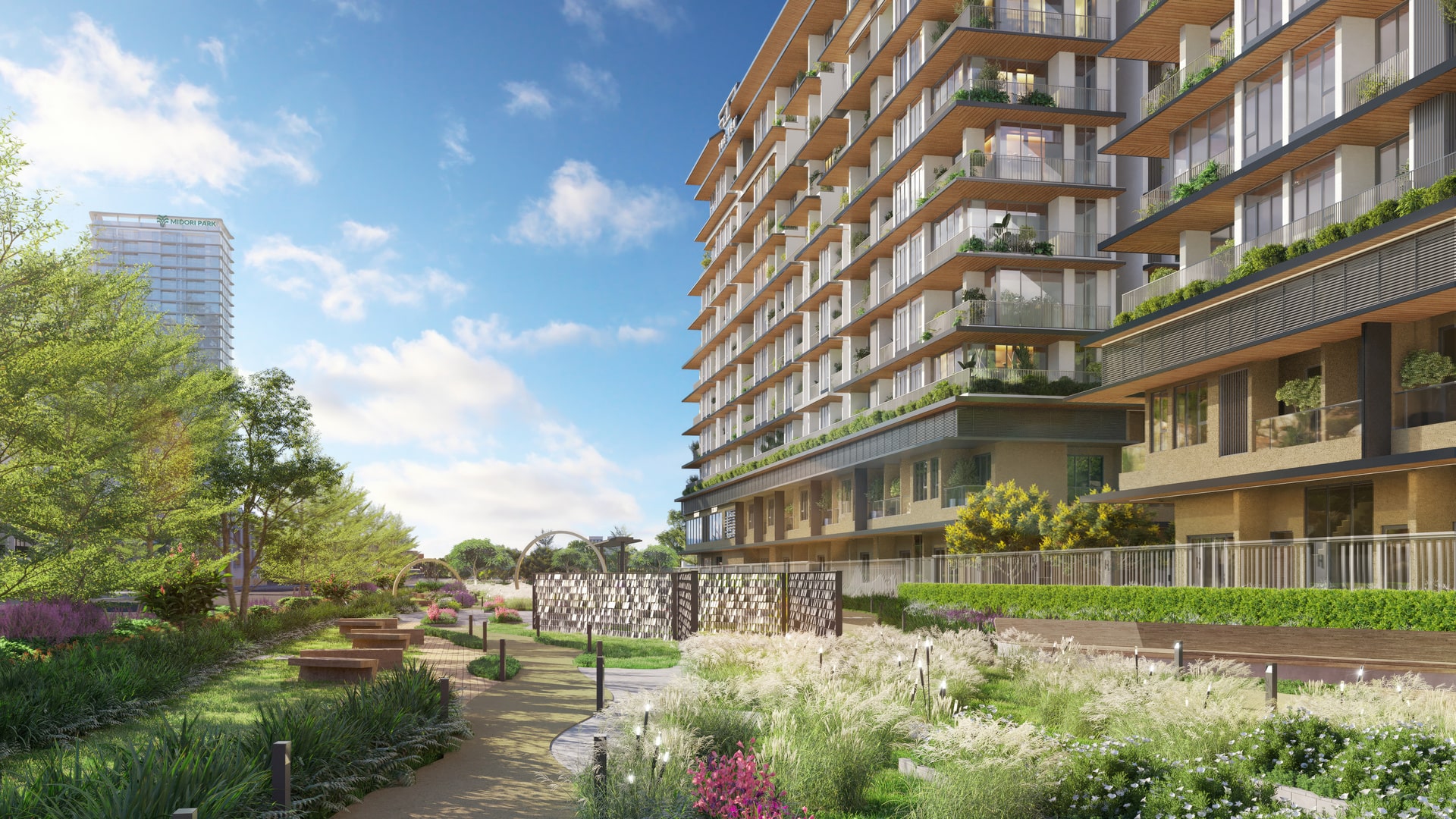 Khu vườn thưởng ngoạn tại dự ánThe TEN