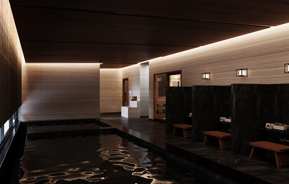 Hồ tắm nóng Onsen tại The TEN