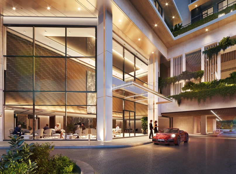 Sảnh vào của dự án The TEN