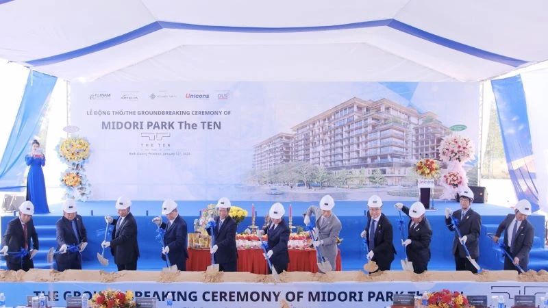 Becamex Tokyu breaks ground on the MIDORI PARK The TEN project in Binh Duong New City. 1 Becamex Tokyu dong tho1