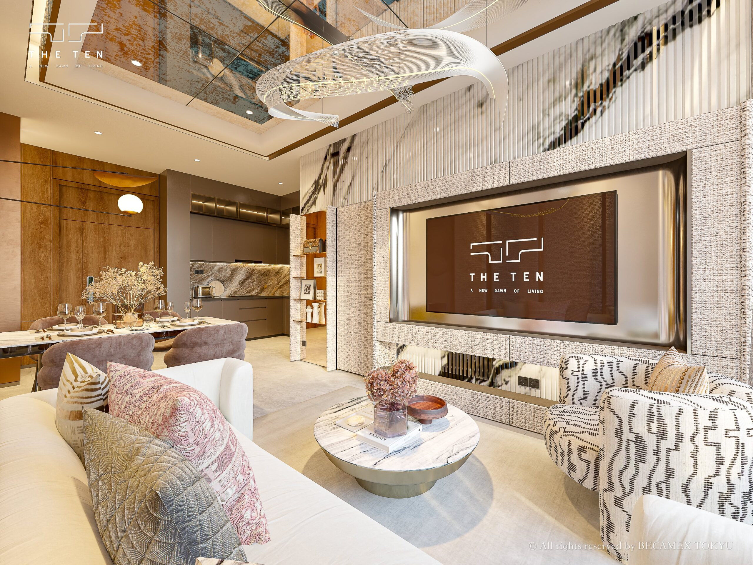 Căn hộ 1 phòng ngủ dự án The TEN