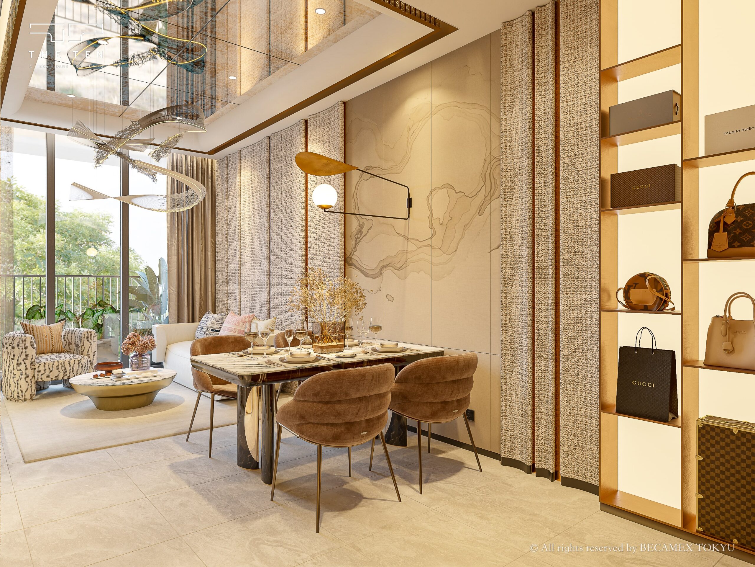 Hình ảnh căn hộ 1 phòng ngủ dự án The TEN