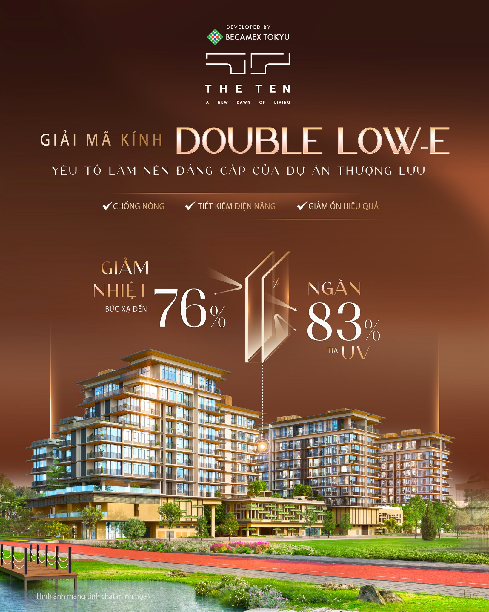 Giải mã kính double low-e tại The TEN