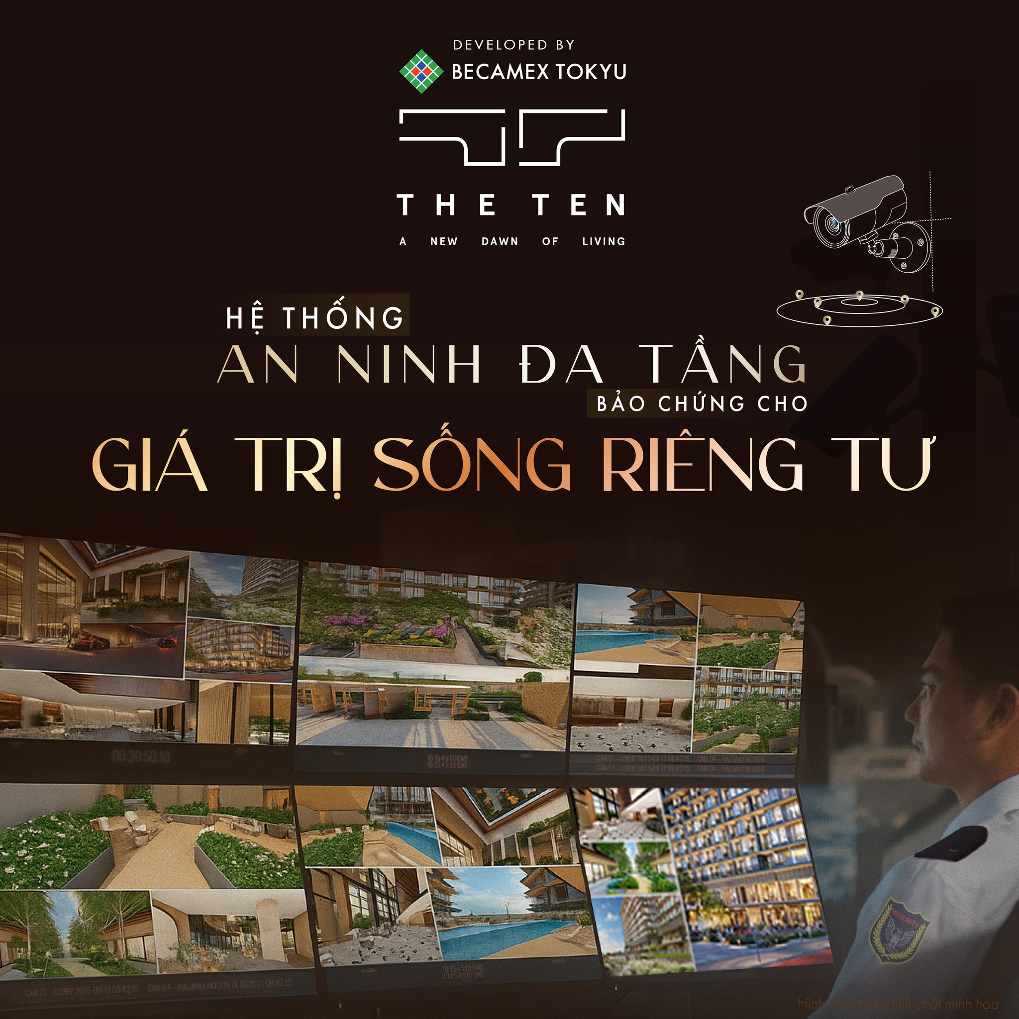 Hệ thống an ninh đa tầng tại The TEN